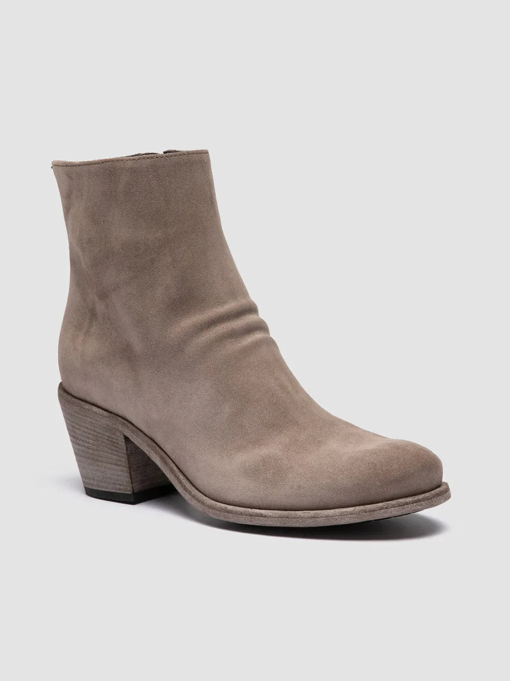 Women Officine Creative GODEAU 001 - Taupe Suede Zipped Boots