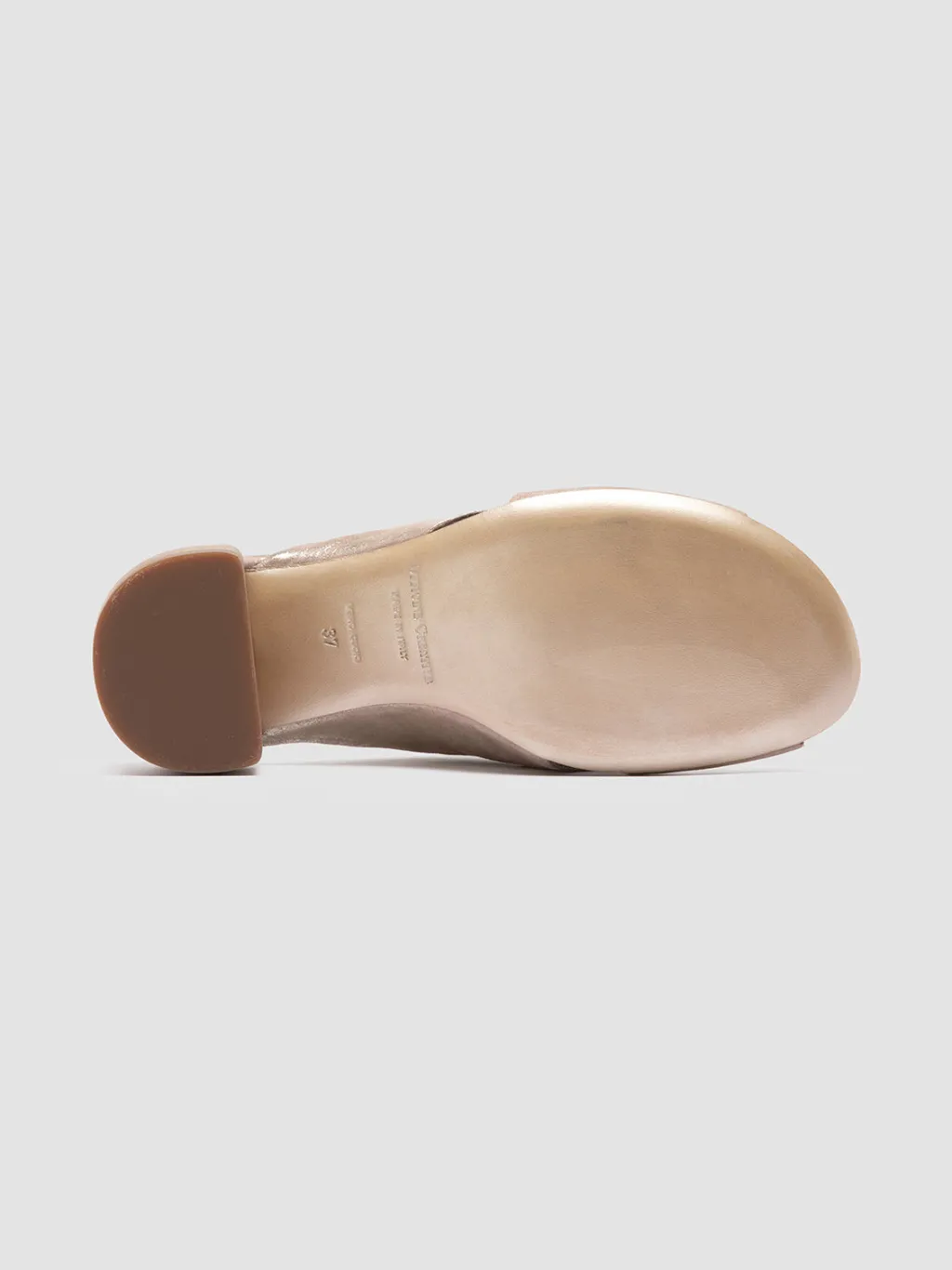 Women Officine Creative HADRY 007 - Taupe Leather Slide Sandals