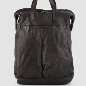 Women Officine Creative HELMET 28 - Brown Leather Backpack