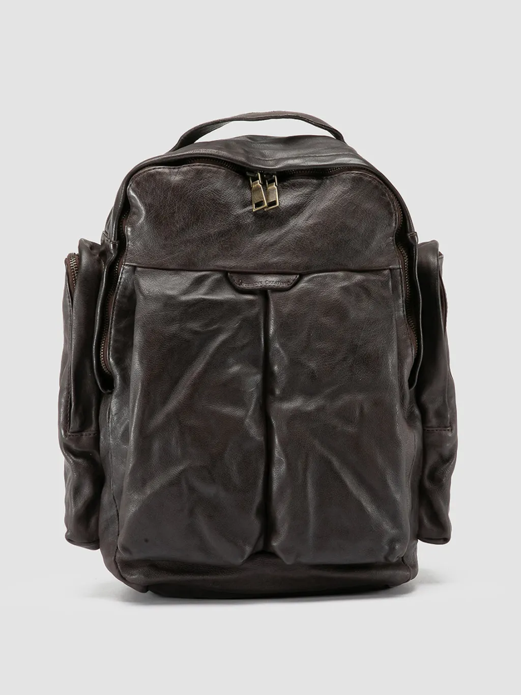 Women Officine Creative HELMET 042 - Brown Leather Backpack