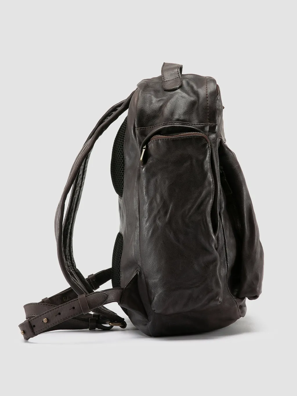 Women Officine Creative HELMET 042 - Brown Leather Backpack