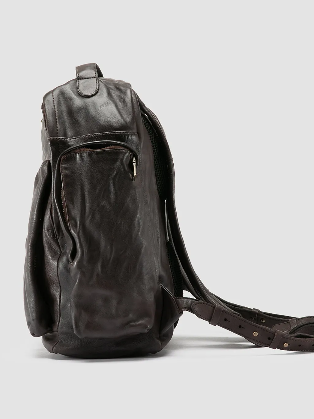 Women Officine Creative HELMET 042 - Brown Leather Backpack