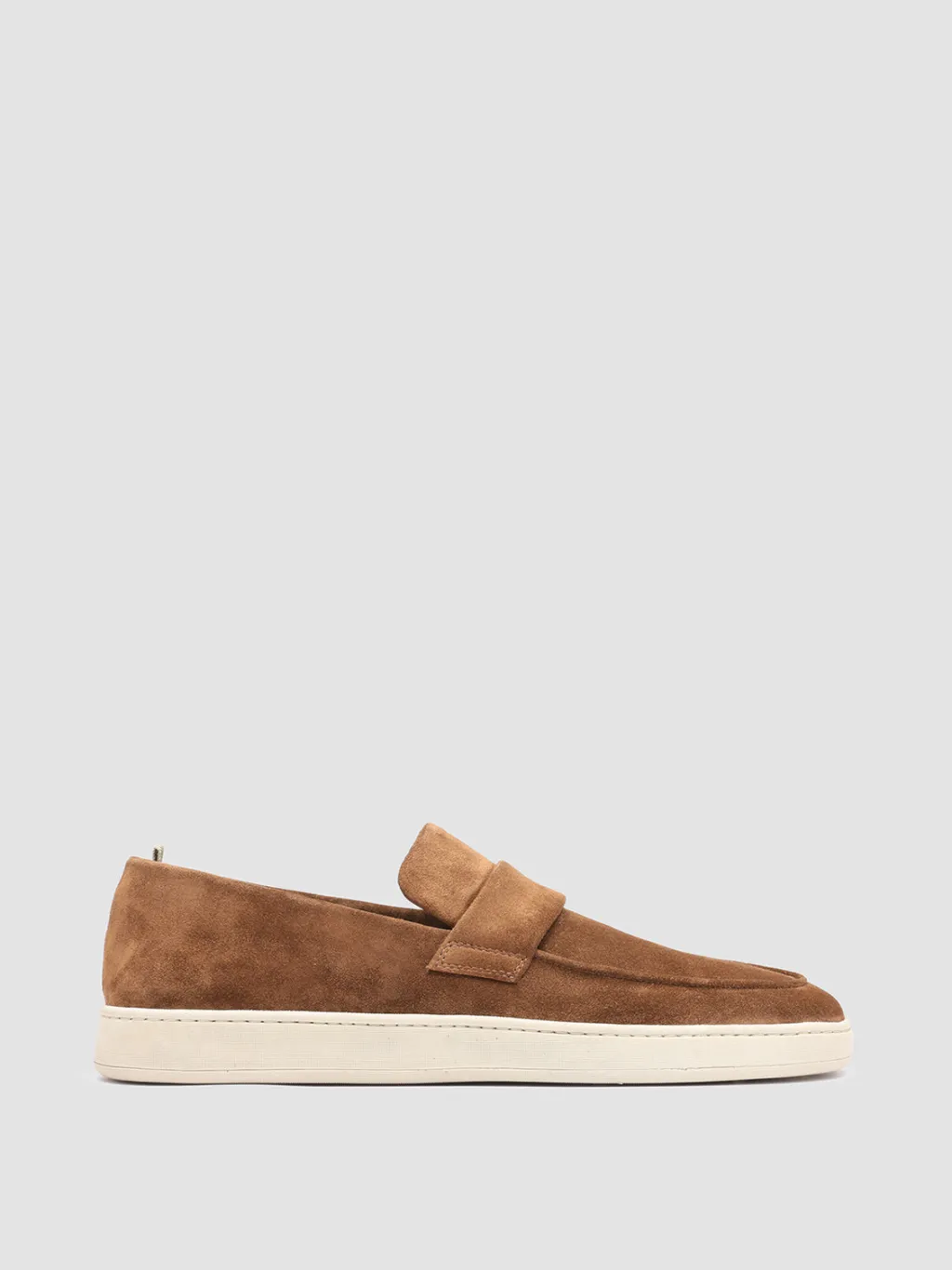 Officine Creative HERBIE 001 - Brown Suede Penny Loafers