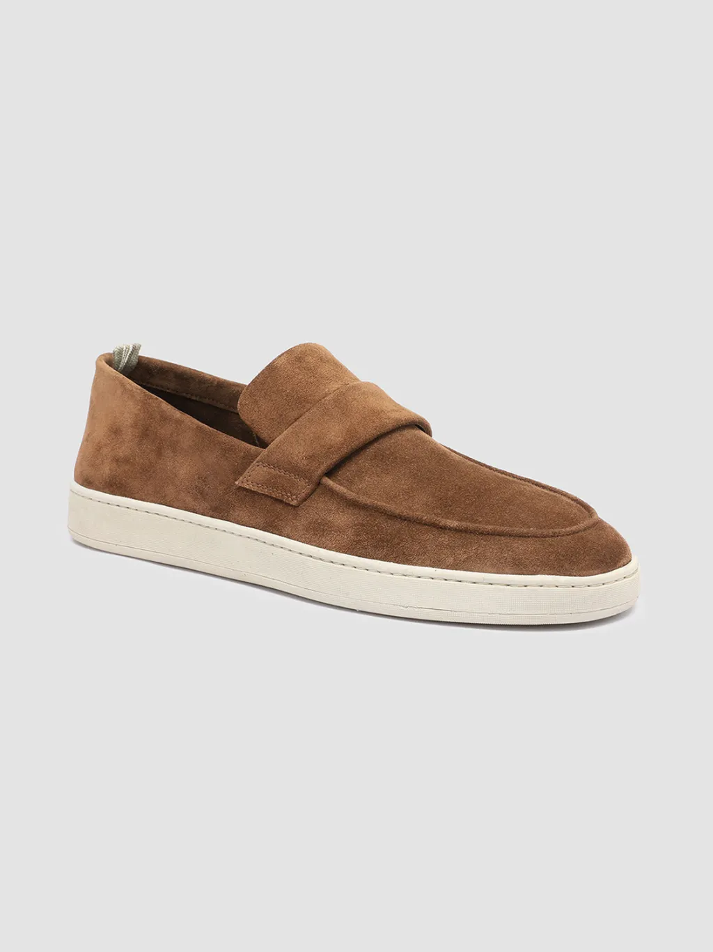 Officine Creative HERBIE 001 - Brown Suede Penny Loafers