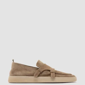Officine Creative HERBIE 005 - Taupe Suede Low Top Sneakers