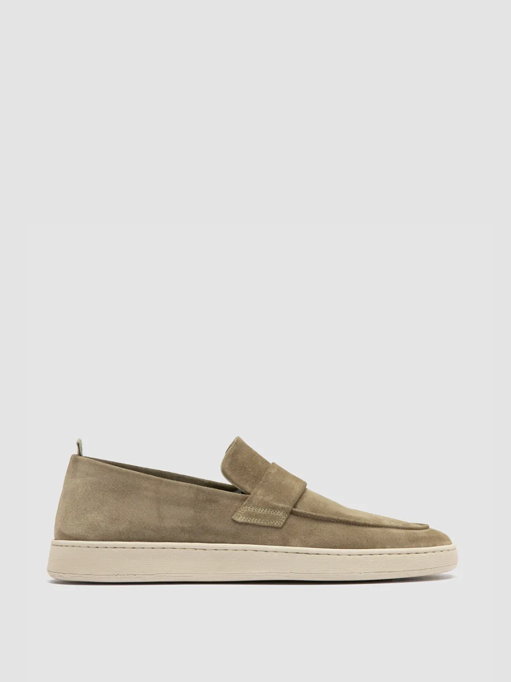 Officine Creative HERBIE 001 - Taupe Suede Penny Loafers