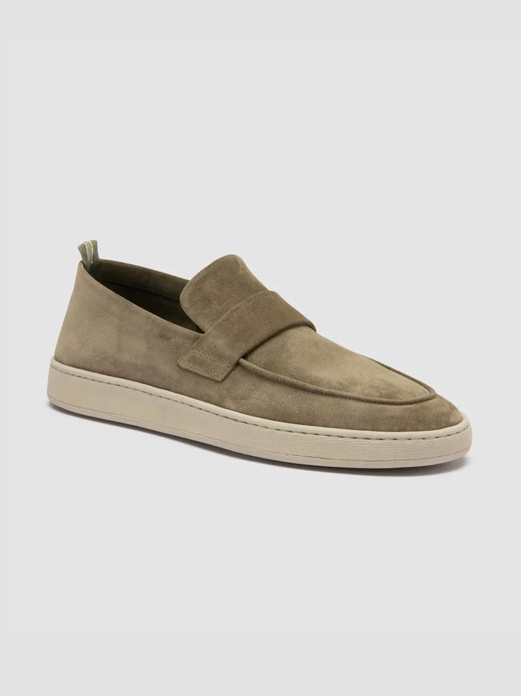 Officine Creative HERBIE 001 - Taupe Suede Penny Loafers