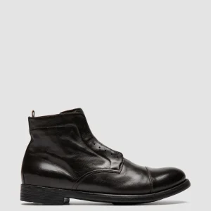 Officine Creative HIVE 005 - Brown Leather Zipped Boots