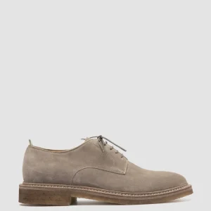 Officine Creative HOPKINS CREPE 115 - Taupe Suede Derby Shoes