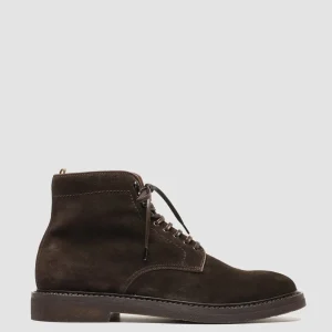 Officine Creative HOPKINS FLEXI 203 - Brown Suede Lace-up Boots