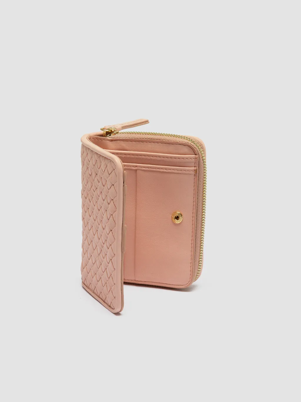 Women Officine Creative JULIET 102 - Woven Leather Zip-Around Wallet
