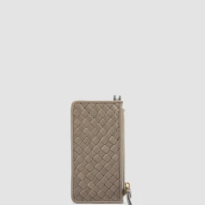 Women Officine Creative JULIET 103 - Taupe Woven Leather Card Holder