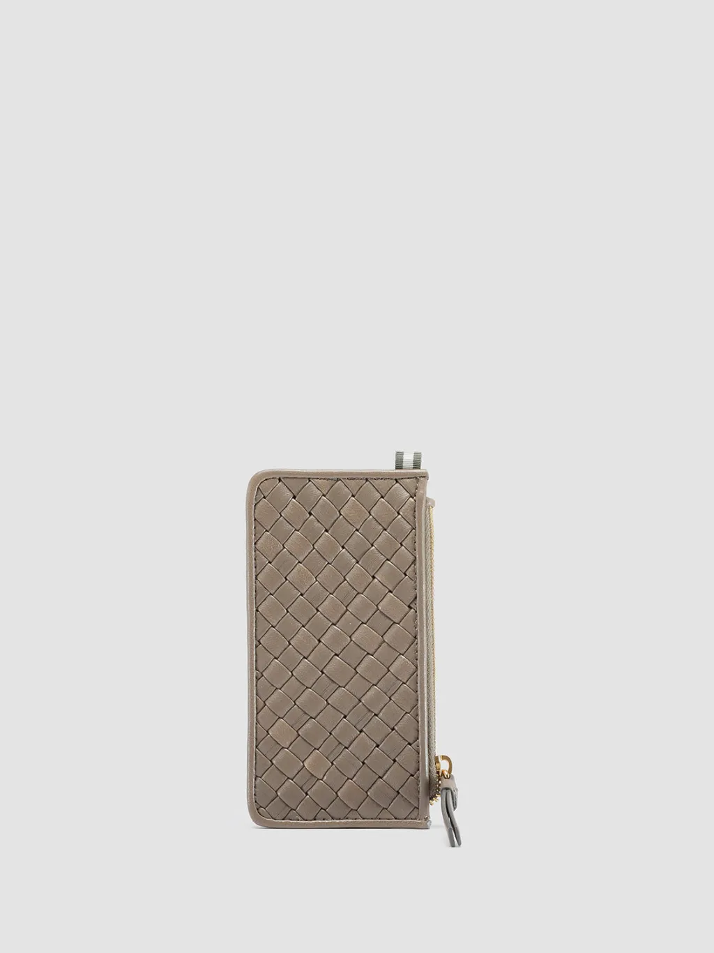 Women Officine Creative JULIET 103 - Taupe Woven Leather Card Holder