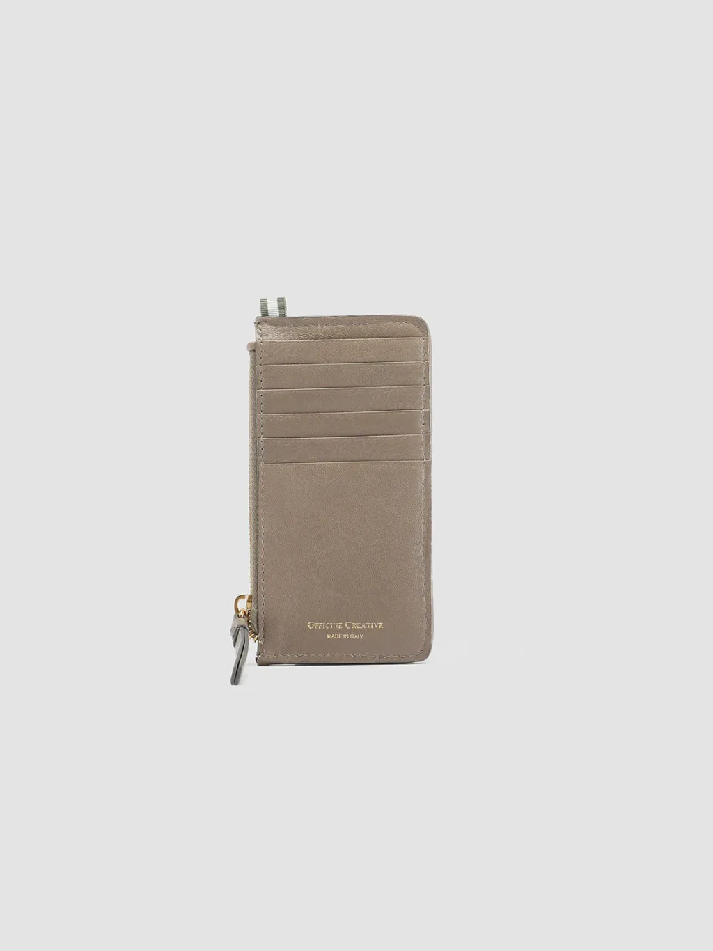 Women Officine Creative JULIET 103 - Taupe Woven Leather Card Holder