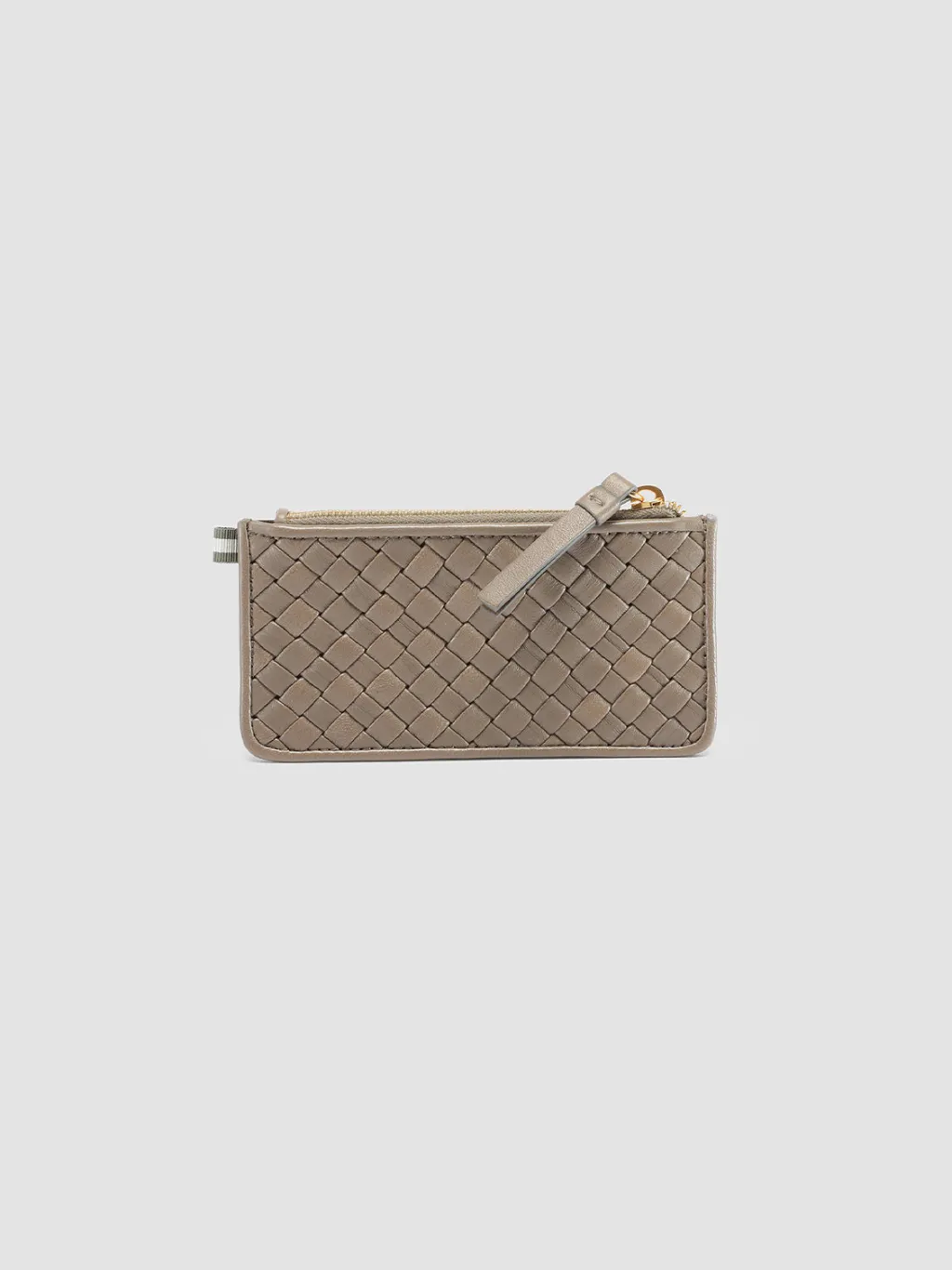 Women Officine Creative JULIET 103 - Taupe Woven Leather Card Holder