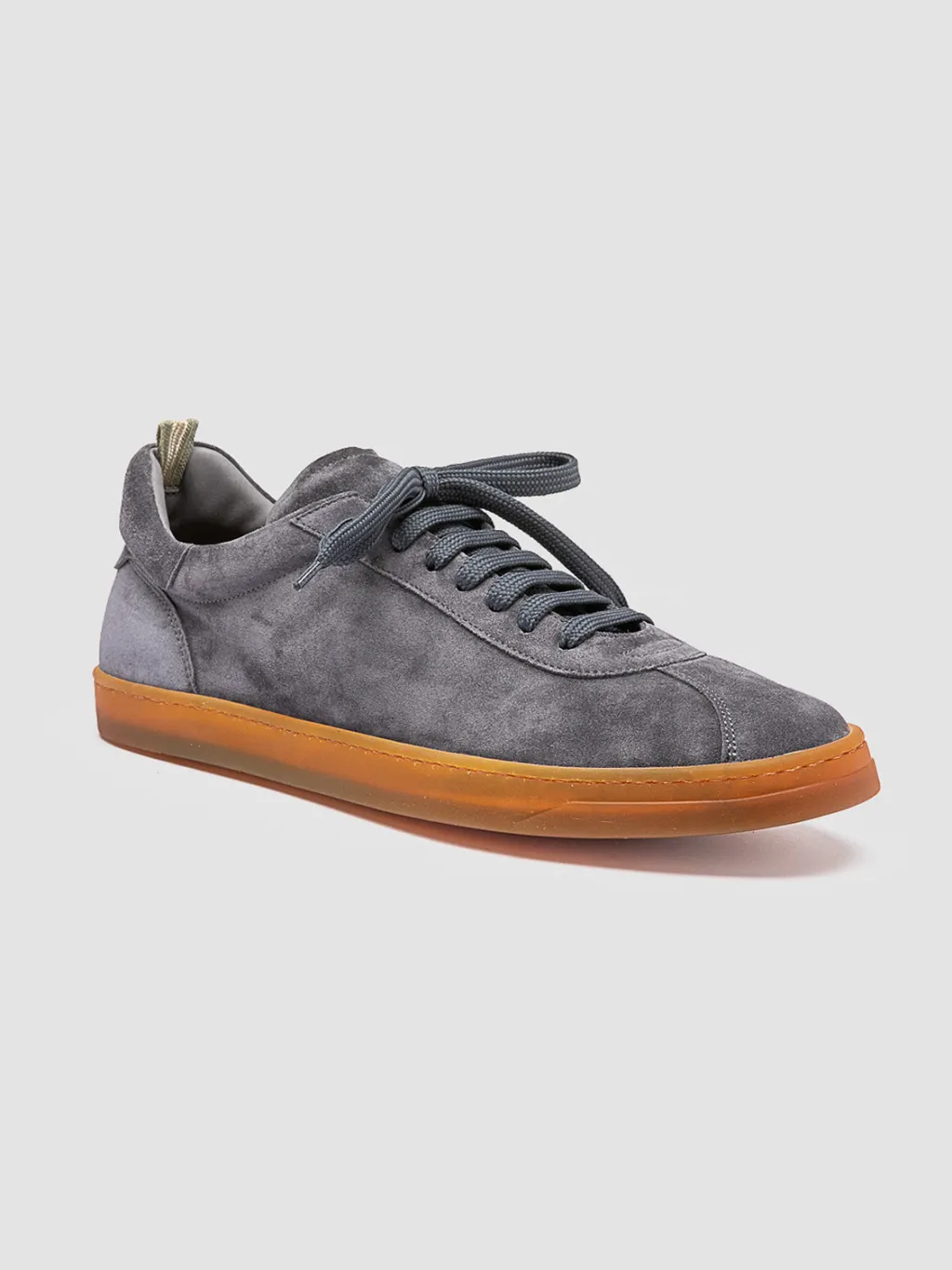Officine Creative KARMA 015 - Grey Suede Low Top Sneakers