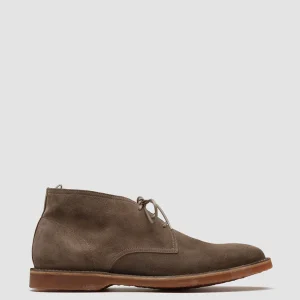Officine Creative KENT 004 - Taupe Suede Ankle Boots