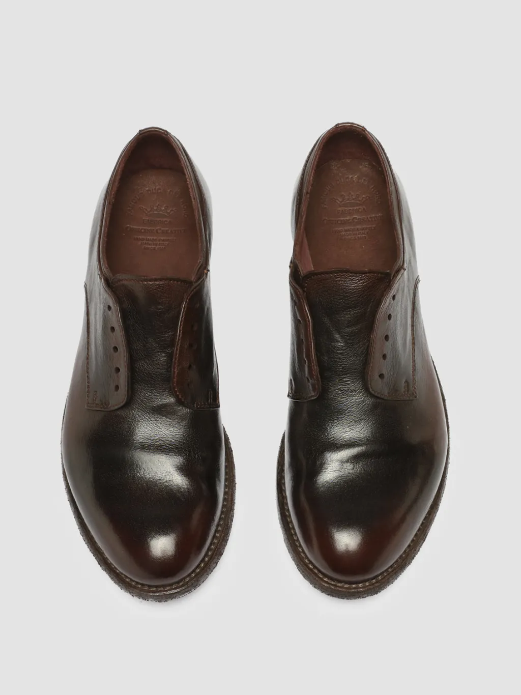 Women Officine Creative LEXIKON 012 - Brown Leather Derby Shoes
