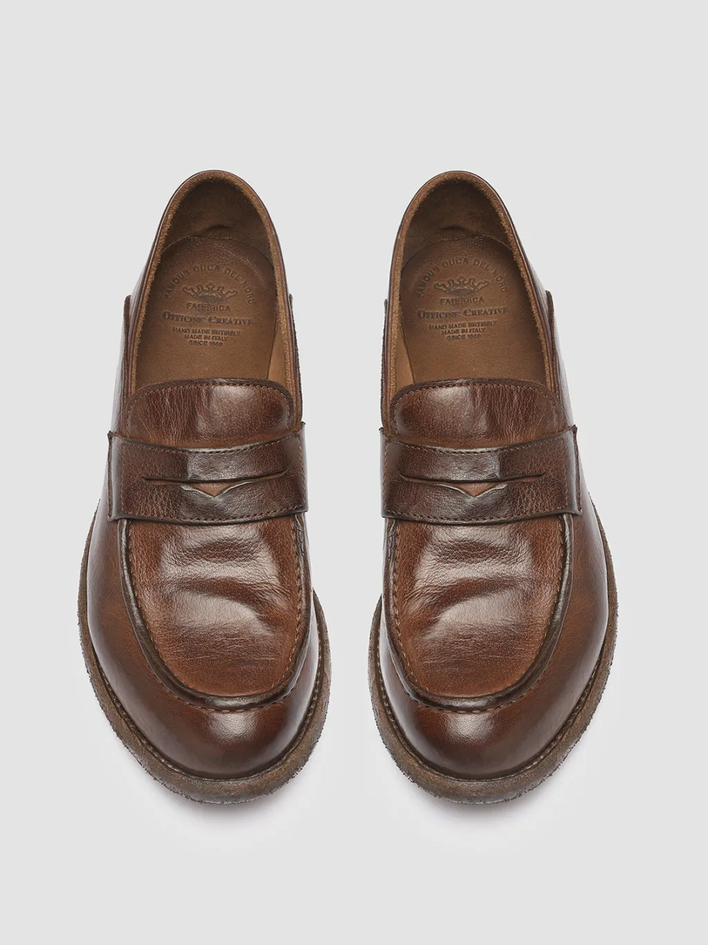 Women Officine Creative LEXIKON 140 - Brown Leather Penny Loafers