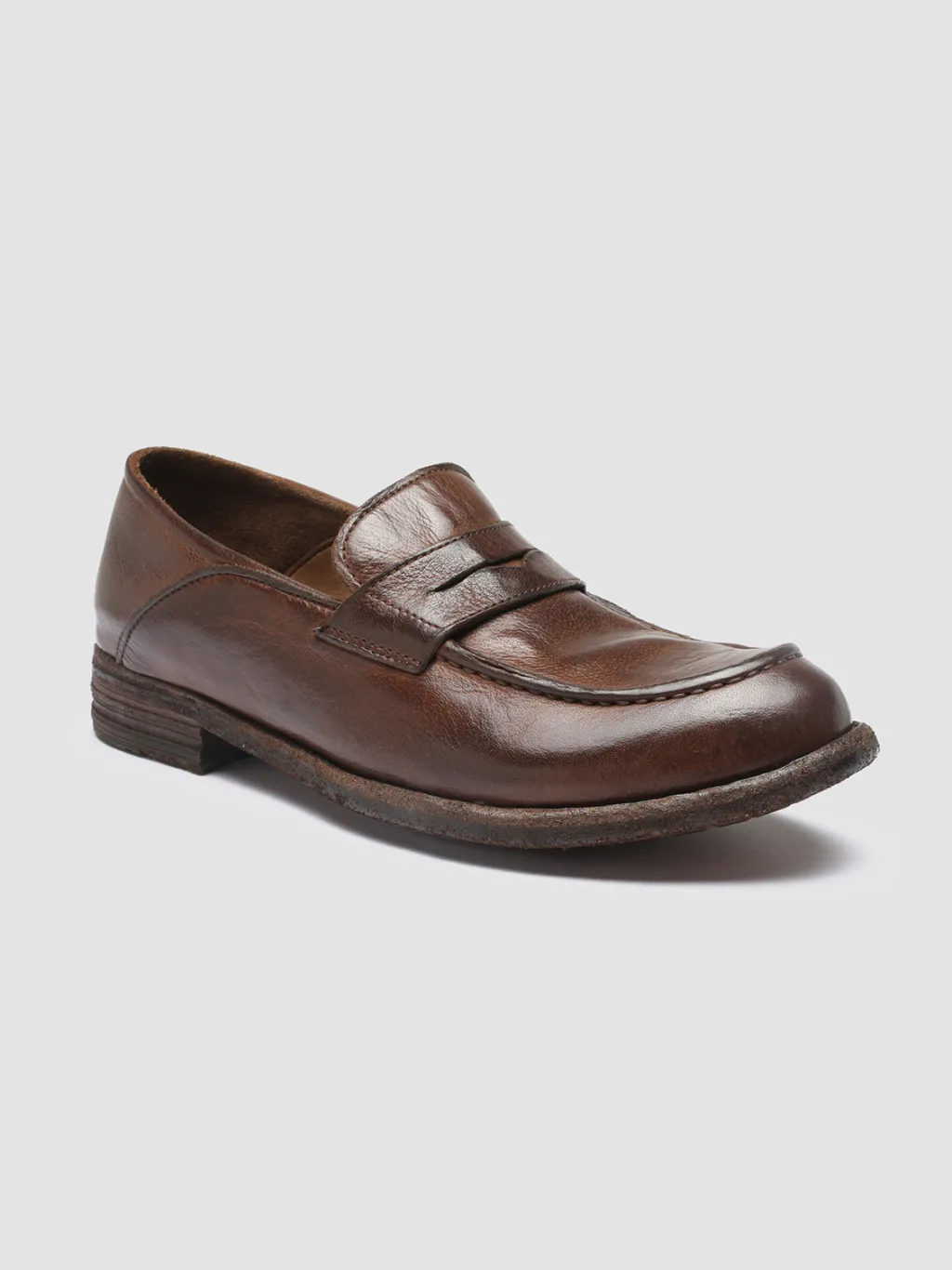 Women Officine Creative LEXIKON 140 - Brown Leather Penny Loafers