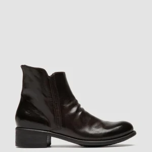 Women Officine Creative LIS 001 - Brown Leather Zipped Boots