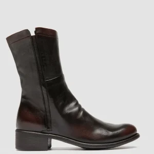 Women Officine Creative LIS 002 - Brown Leather Zipped Boots