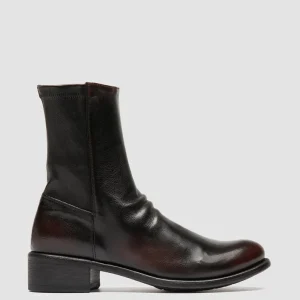 Women Officine Creative LIS 004 - Brown Leather Zipped Boots