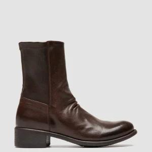 Women Officine Creative LIS 004 - Brown Leather Zipped Boots
