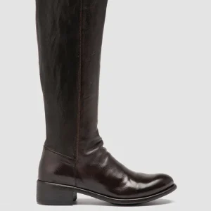 Women Officine Creative LIS 005 - Brown Leather Zipped Boots