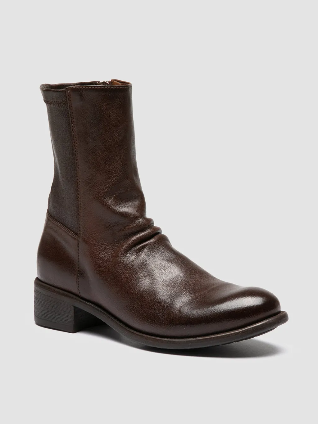 Women Officine Creative LIS 004 - Brown Leather Zipped Boots