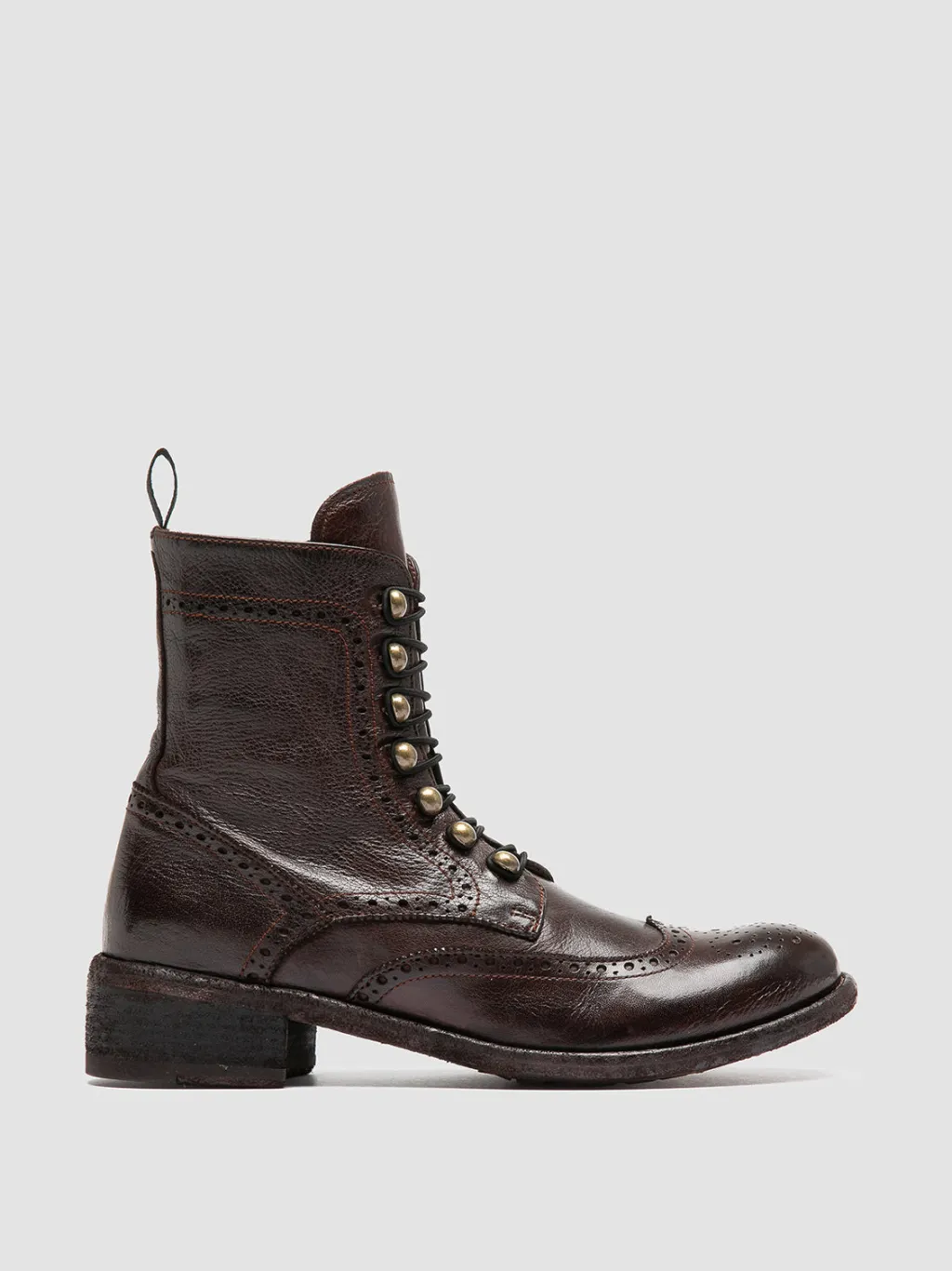 Women Officine Creative LISON 058 - Brown Leather Zip Boots