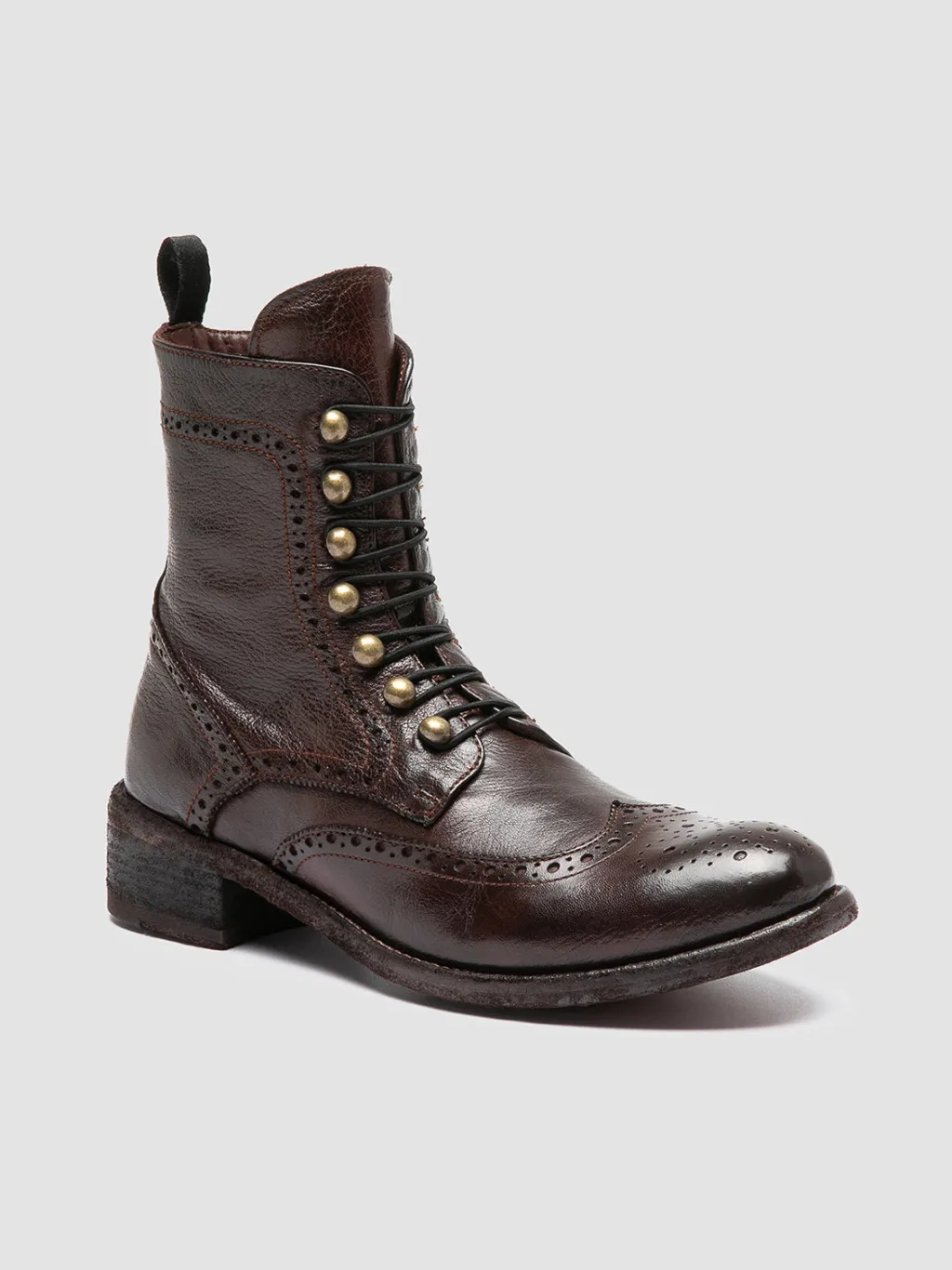 Women Officine Creative LISON 058 - Brown Leather Zip Boots