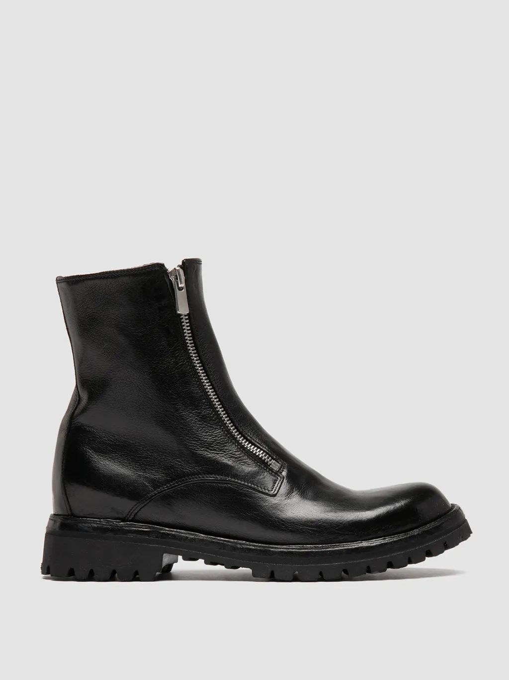 Women Officine Creative LORAINE 026 - Black Leather Zipped Boots