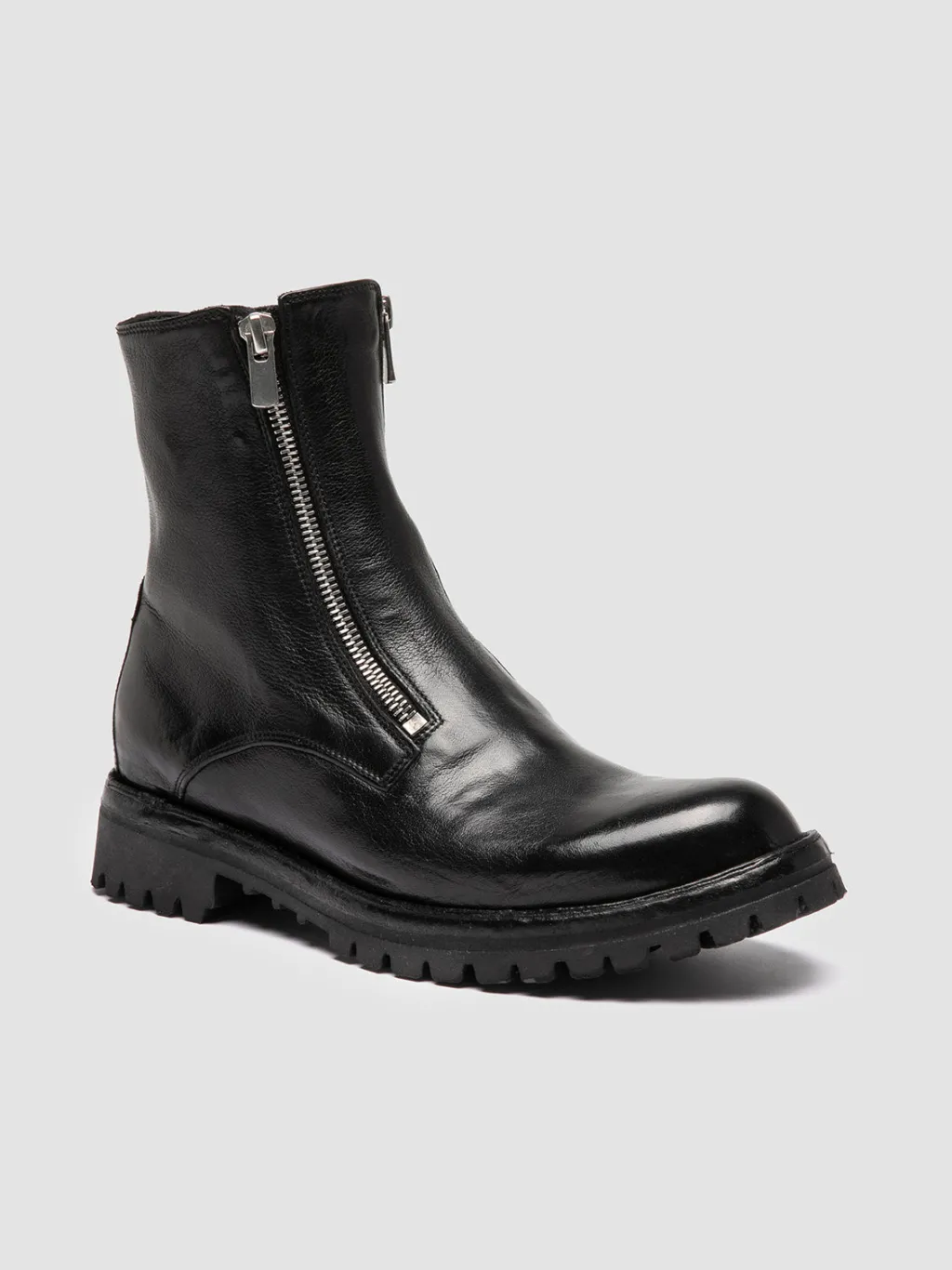 Women Officine Creative LORAINE 026 - Black Leather Zipped Boots