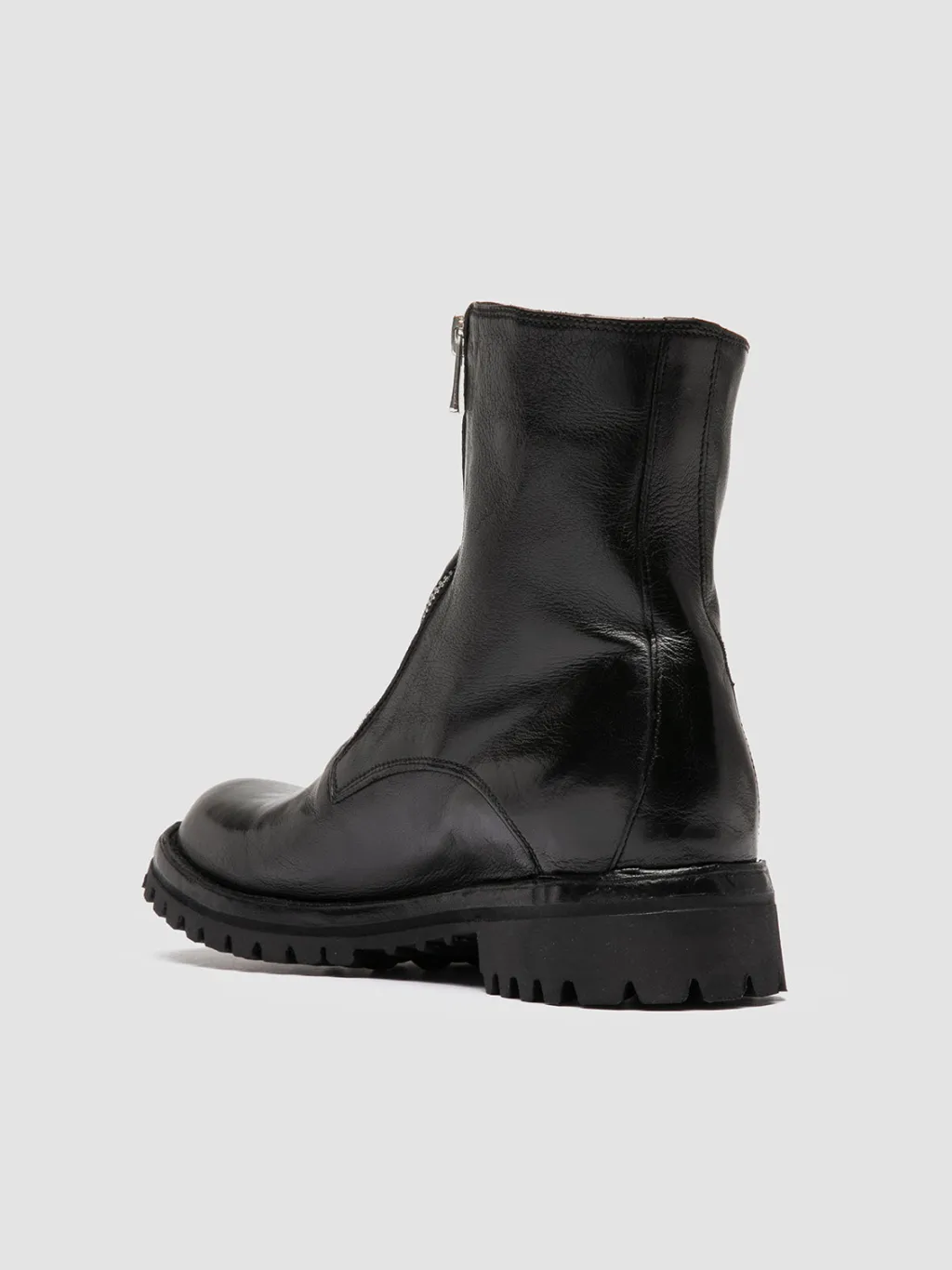 Women Officine Creative LORAINE 026 - Black Leather Zipped Boots