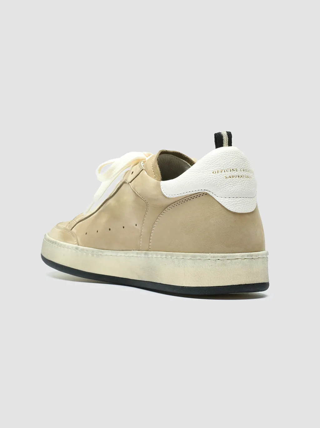 Officine Creative MAGIC 002 - Beige Nubuk Low Top Sneakers