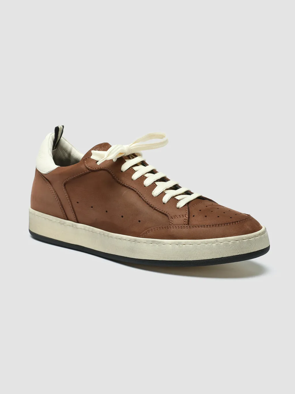 Officine Creative MAGIC 002 - Brown Nabuk Low Top Sneakers