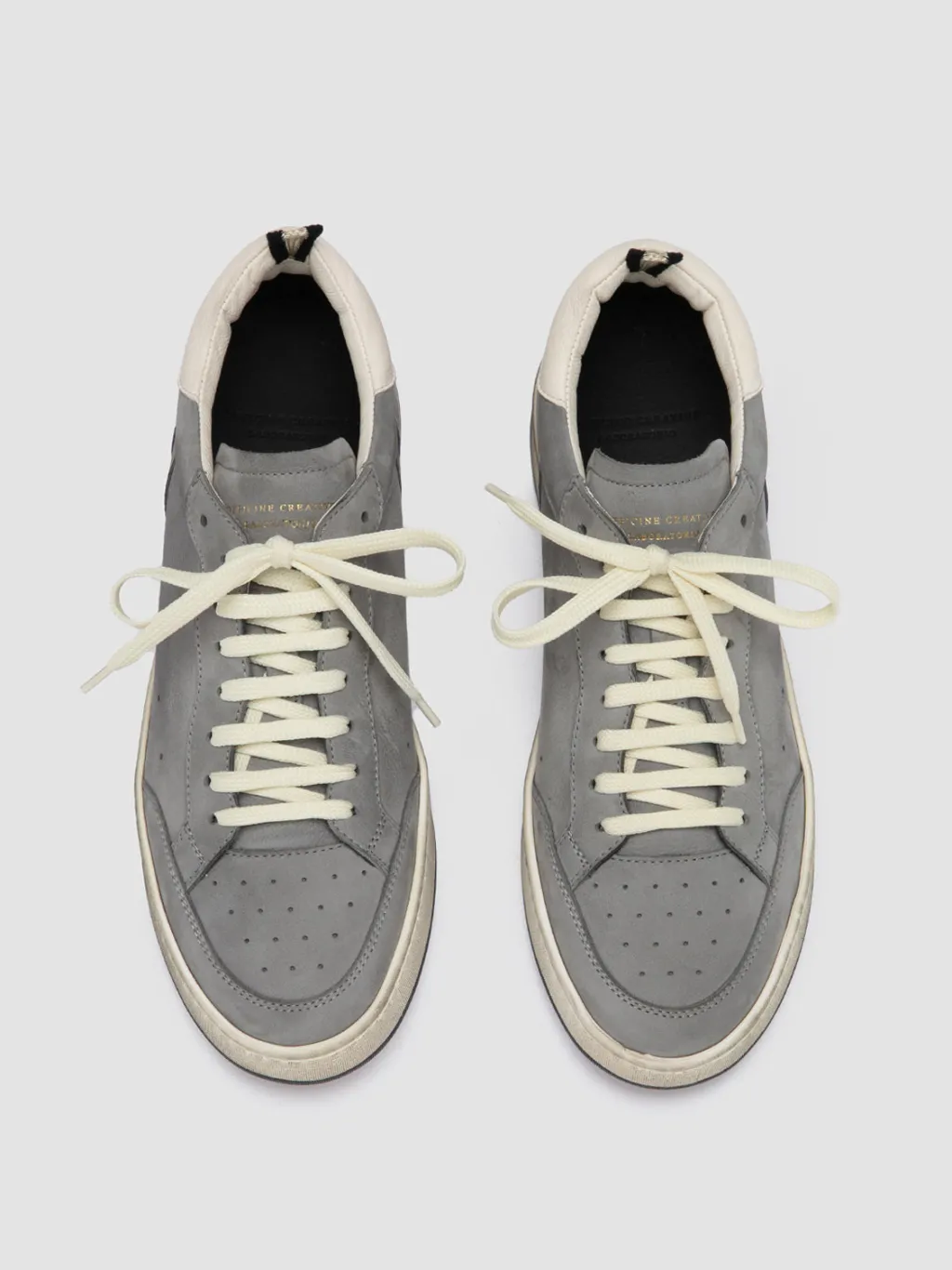 Officine Creative MAGIC 002 - Grey Nubuck Low Top Sneakers