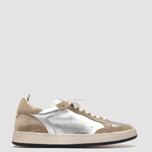 Officine Creative MAGIC 001 - White Leather And Suede Low Top Sneakers