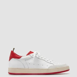 Officine Creative MAGIC 008 - White Leather And Suede Low Top Sneakers
