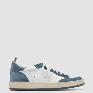 Officine Creative MAGIC 001 - White Leather And Suede Low Top Sneakers