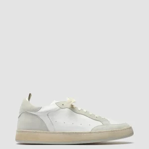 Officine Creative MAGIC 001 - White Leather And Suede Low Top Sneakers