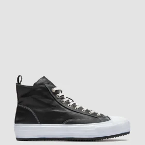 Officine Creative MES DD 002 - Blue Leather High Top Sneakers