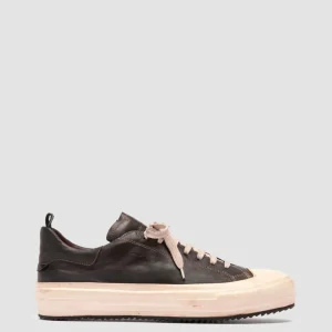 Officine Creative MES DD 001 - Brown Leather Low Top Sneakers