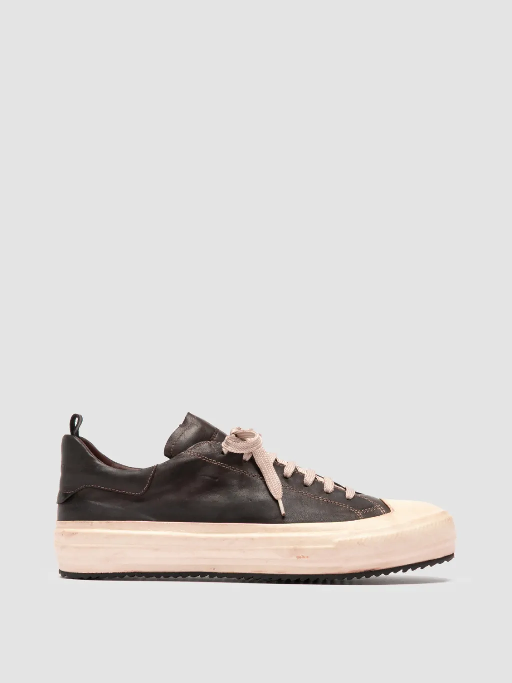 Officine Creative MES DD 001 - Brown Leather Low Top Sneakers