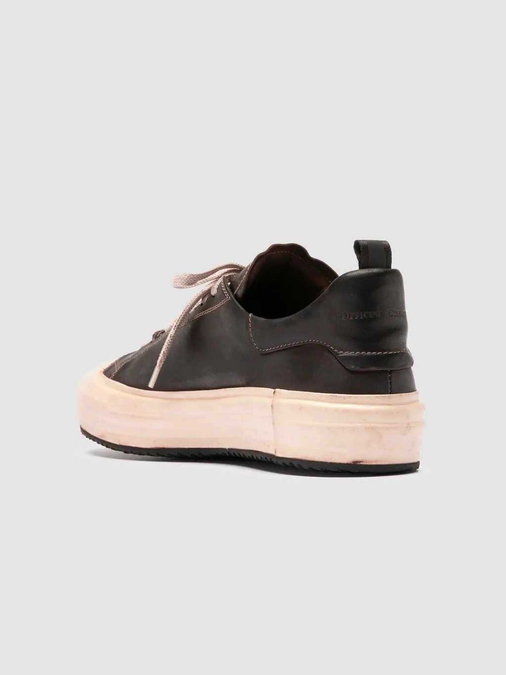 Officine Creative MES DD 001 - Brown Leather Low Top Sneakers