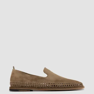 Officine Creative MILES 002 - Brown Suede Loafers