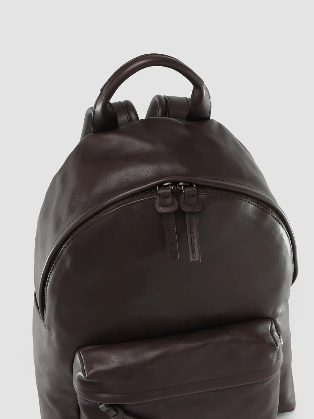 Women Officine Creative MINI PACK - Brown Nappa Leather Backpack