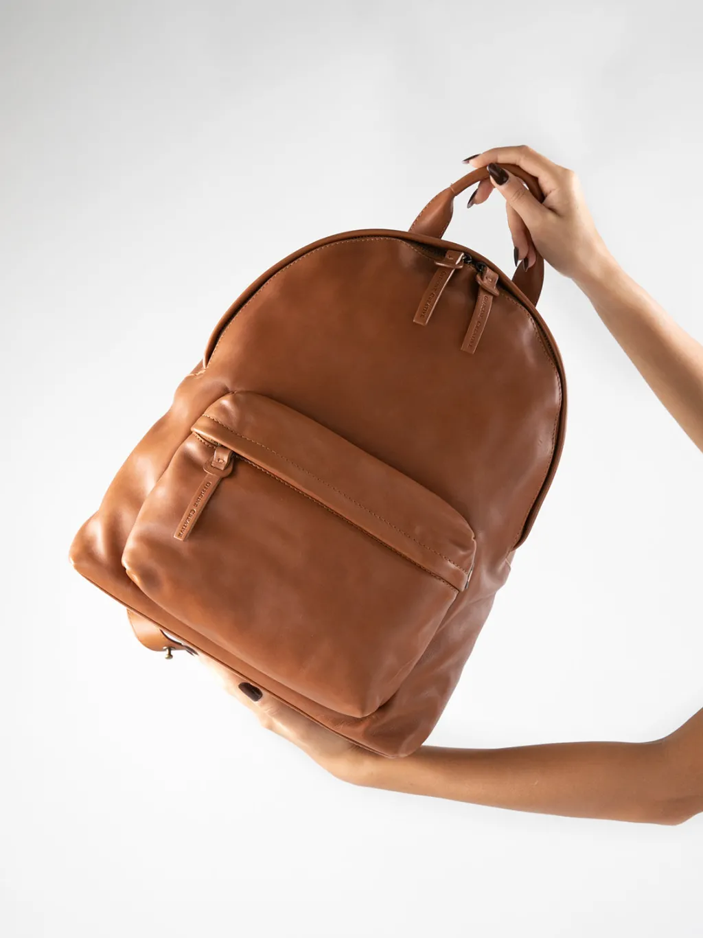 Women Officine Creative MINI PACK - Brown Nappa Leather Backpack