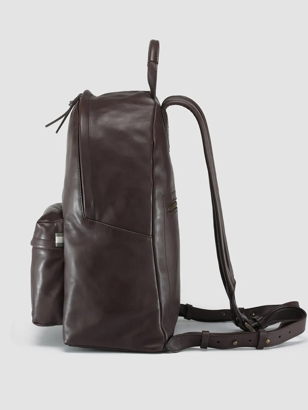 Women Officine Creative MINI PACK - Brown Nappa Leather Backpack